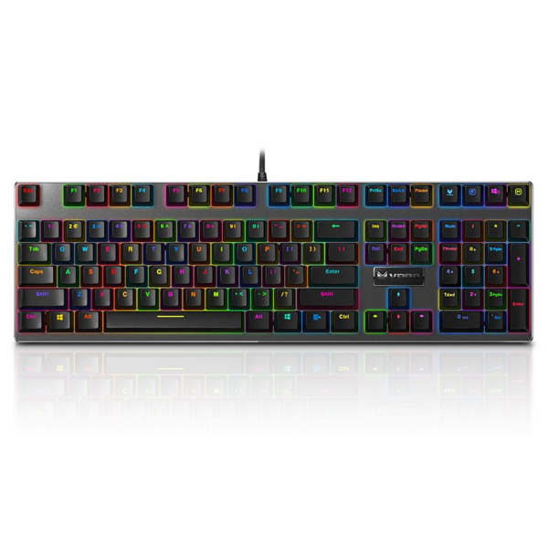 V700RGB Backlit Mechanical Gaming Keyboard US Black resmi