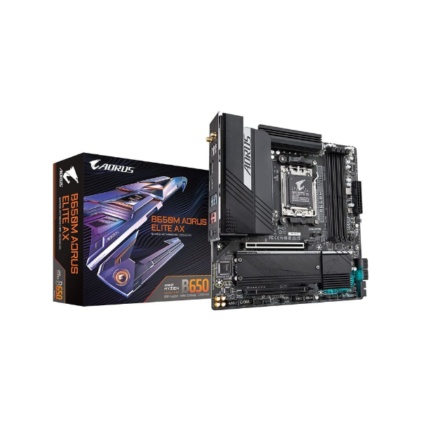B650M-AORUS-ELITE 8000MHz OC DDR5 AM5 M.2 HDMI DP Micro-ATX Anakart resmi