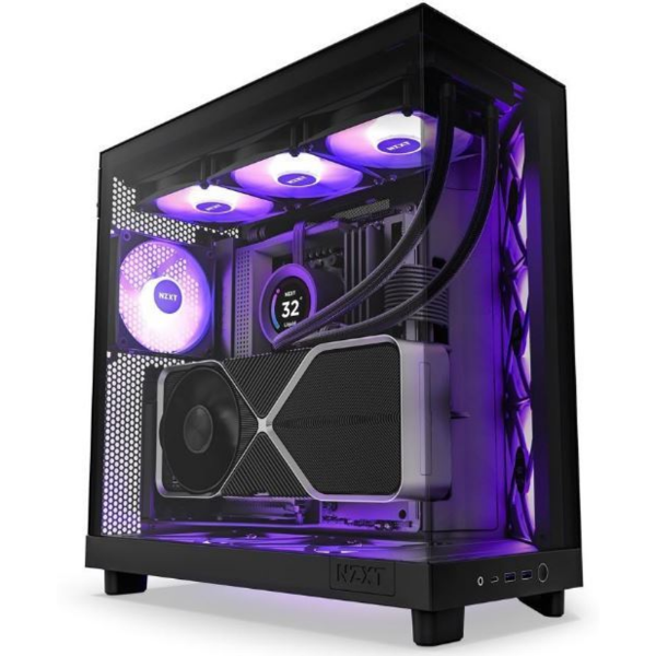 H6 Flow RGB Siyah ATX Mid Tower Kasa resmi