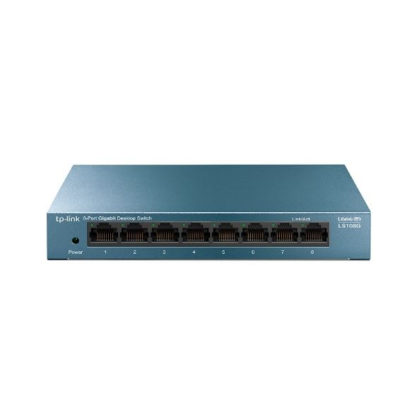 MS108G 8-Port 10/100/1000 Mbps Masaüstü Switch resmi