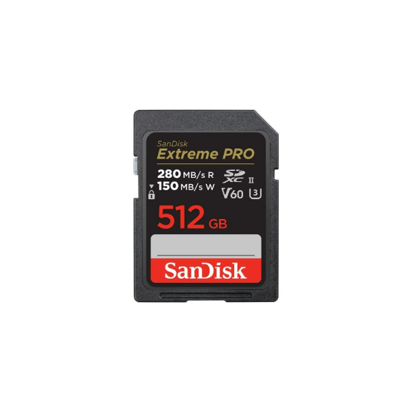 512GB Extreme PRO SDXC UHS-II V60 280MB/s SD Card resmi
