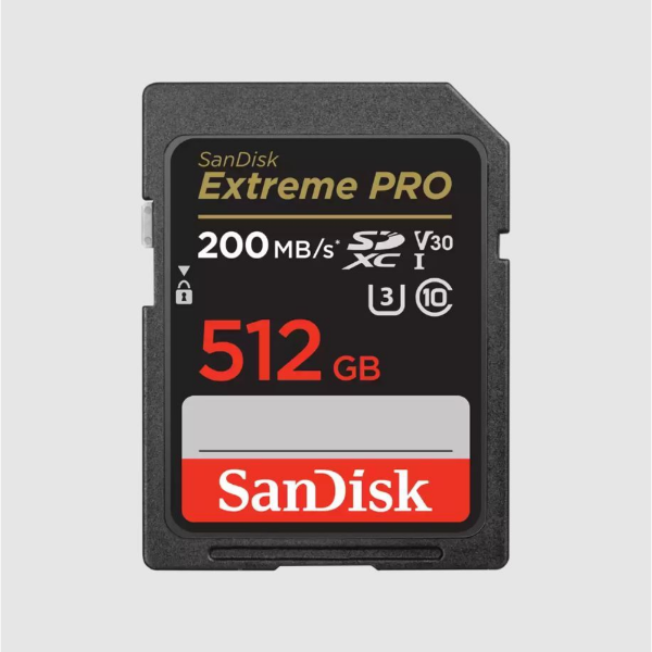 512GB Extreme PRO SDCX UHS-I 200MB/s SD Card resmi