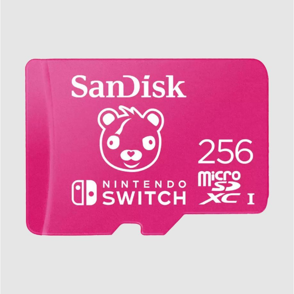 256GB Nintendo Fortnite SDXC 100MB/s MicroSD CARD resmi