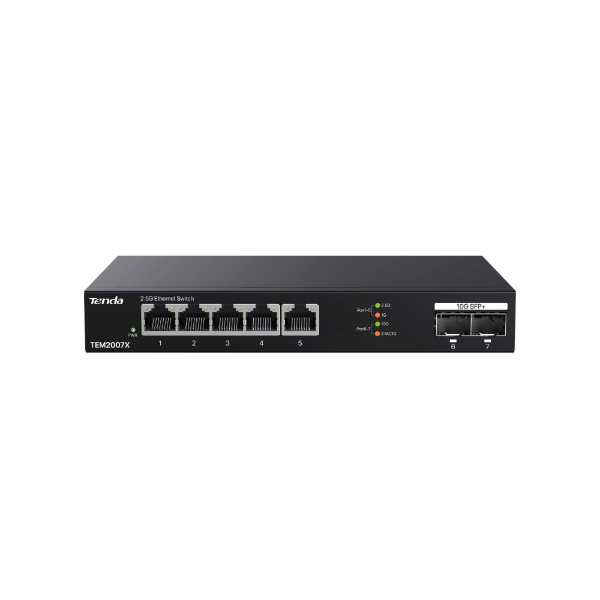 5-Port 2.5G Ethernet Switch 2 Adet 10G SFP+ resmi