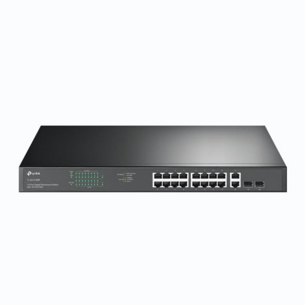 18-Port Gigabit Rackmount PoE Switch with 16 PoE+ resmi