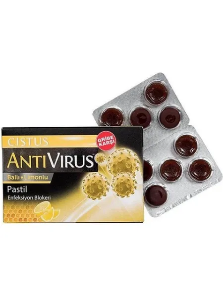 Cistus Antivirus Ballı Limonlu Pastil 10 Adet