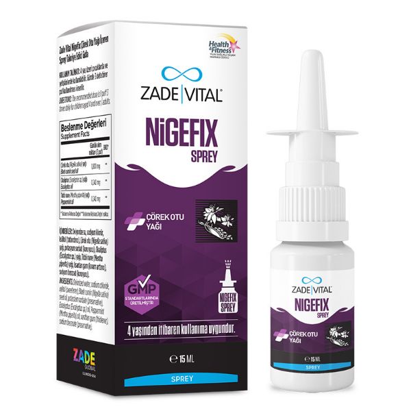 Zade Vital Nigefix Nazal Sprey 15 ml