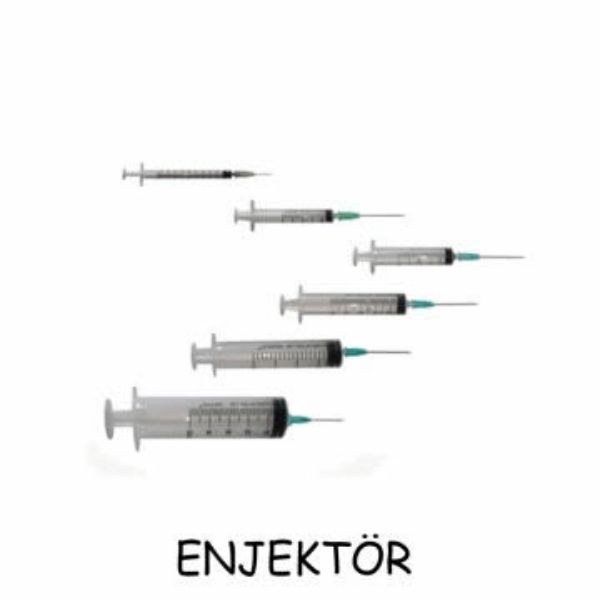 Tıbset Enjektör 20 cc 3 Parça Yeşil