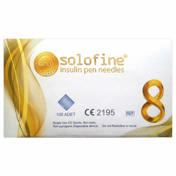Solofine Gold İğne Ucu 8mm 31G