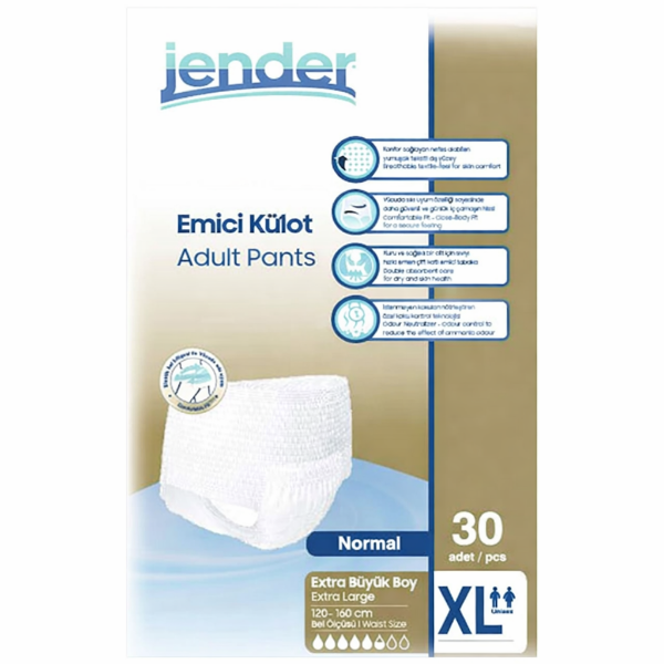 Jender Plus Hasta Bezi Emici Külot xLarge 30'lu