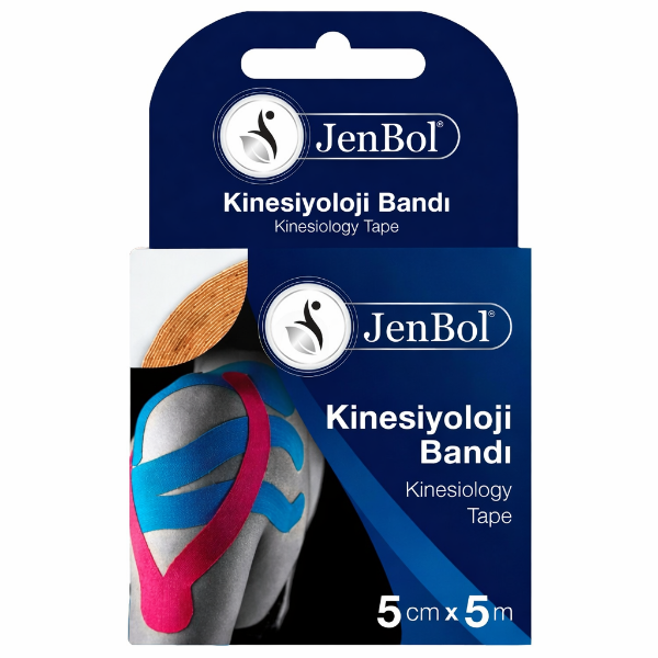 Jenbol Kinesiology Tape Ağrı Bandı 5 cm x 5 m - Ten Rengi